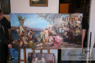 Копия картины Г. Семирадского - Фрина на празднике у Посейдона в Элевизине